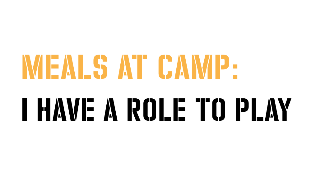 ExplorAction Advanced – Meals at camp: I have a role to play